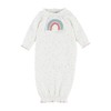Mud Pie Crochet Gown, Rainbow, 0-3 Months