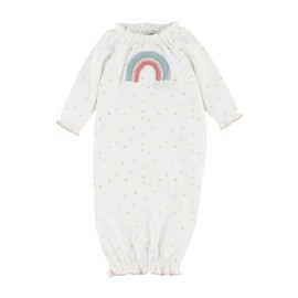 Mud Pie Crochet Gown, Rainbow, 0-3 Months