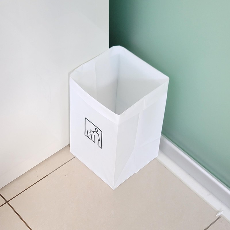 Ube Film JUST CLEAN JCL-05 Disposable Trash Can Standing, White,