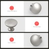 homdiy 10 Pack Brushed Nickel Cabinet Knobs, Round Silver Kitchen
