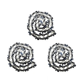 ABOVE LAND LB 3Pcs 14 Inch Bar Length Chainsaw Chain 3/8" LP Pitch 0.050" Gauge 52 Drive Links Semi Chisel Compartible for McCULLOCH MAC 335 2214AV Compartible for Husqvarna 235E 236 236e 240E 243