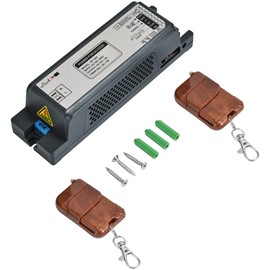 Smart Power Supply Controller, AC 110-240V to DC 12V 3A Adapter, Tuya App Control & 433MHz Remote Compatible, for Access Control Systems and Smart Home Devices (SP1203（12V/3A）)