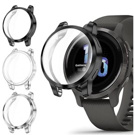 Bexido Case Screen Protector Compatible with Garmin Vivoactive 4S/Venu 2S 40mm, [3 Pack] All-Around TPU Protective Case Cover Soft Bumper Shell for Vivoactive 4S/Venu 2S(Not for Vivoactiv 4/Venu 2)