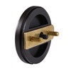 Westbrass Floating No-Hole Overflow Faceplate, Oil Rubbed Bronze, D980R-12