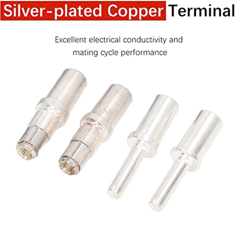 LOCADENCE Forklift Power Connector Kit, 80A Copper Terminals Battery Charging