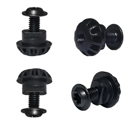 4 Pcs Screw Bolt and Plastic Grommet/Nuts Compatible with La-Z-Boy/Lazyboy Rocker Recliner Leg Rest Scissor Insert, Screw and Grommet Replaces Parts for footrest 3-Position Locks