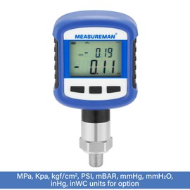 MEASUREMAN Digital Industrial Pressure Gauge 0-1000psi