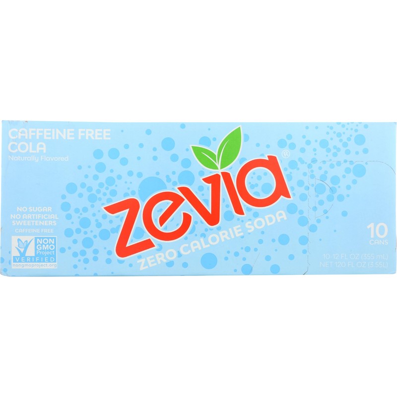Zevia Caffeine Free Cola 12 Fl Oz (Pack of 10)