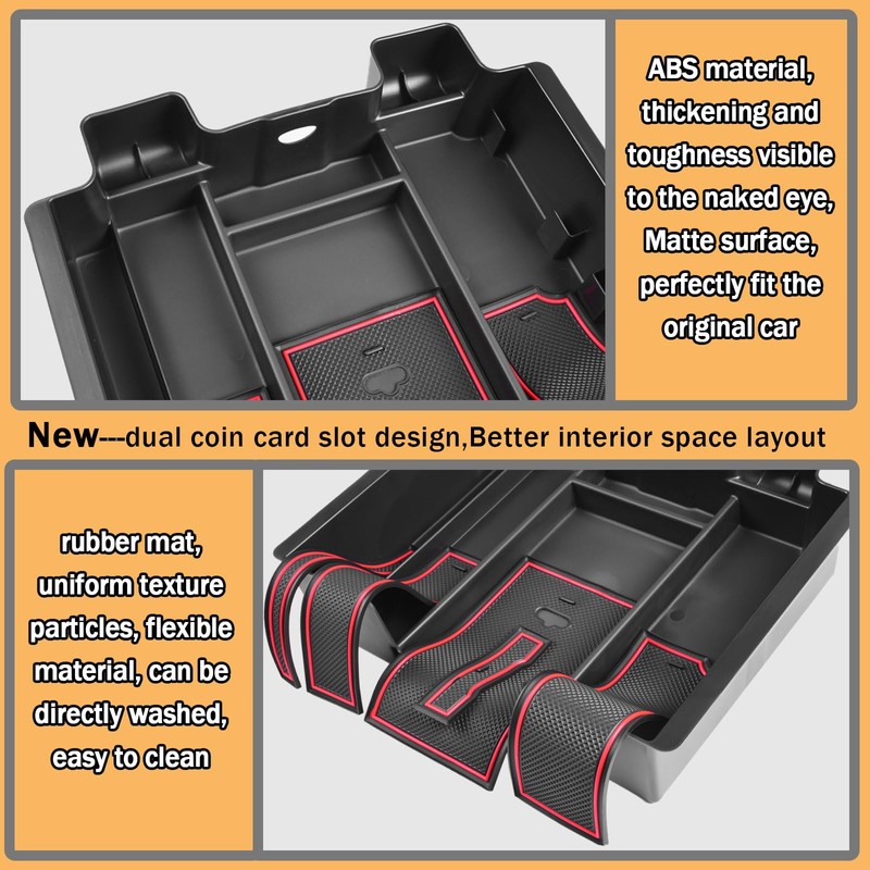 TACOBRO [Full-Coverage ] Center Console Organizer Compatible with 2019-2022 Chevy