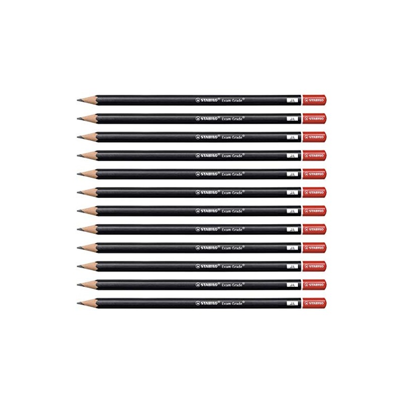 STABILO Graphite Pencil Exam Grade - Pack of 12-2B