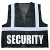 Conspiracy Tee Security Safety Vest, Black, Reflective Design, High Visibility