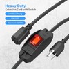 FIRMERST 1875W Outdoor Extension Cord with Switch Waterproof Black 10