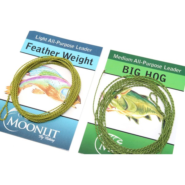 All-Purpose Leader Combo (0-3wt) with Moonlit Featherweight & Big Hog Furled Fly Fishing Leaders