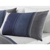 Fusion Betley Classic Wide Stripe Duvet Cover Set, Polyester-Cotton, Blue,