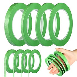 Epakh - Paquete de 4 cintas de pintor, cintas de enmascarar a rayas en 1/16, 1/8, 1/4 y 1/2 pulgadas de ancho, adecuadas para múltiples superficies de