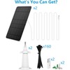 Solar Panel Charger Compatible with Eufycam 3/3C/2C/2C Pro/E40/E20/2/2 Pro/E/L20/L40/Solo/SoloCam Spotlight,