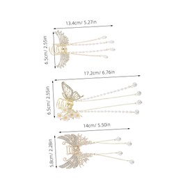 SAFIGLE 3pcs Decorative Hair Claw Clips with Stylish Tassel Strong Grip for Women Versatile Fashion Accessories for Daily Wear and Special Occasions