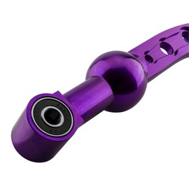 VMS RACING Dual Bend Short Throw Shifter in Purple CNC Aluminum Compatible with Honda Civic 1988 1989 1990 1991 1992 1993 1994 1995 1996 1997 1998 1999 2000