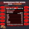 Pre entreno barbarian de 350 gr rinde 35 servicios (TAMARINDO