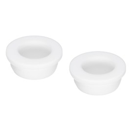 MECCANIXITY 2Pcs T Type Rubber Grommet Mount Dia 33.3mm (37x22x14mm) Seal Protection Flexible Hole Plugs for Cable Pipe White