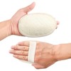 10-Pack Exfoliating Loofah Sponge Pads - Natural Luffa & Terry