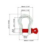 QWORK 1/2" Anchor Shackle with Alloy Screw Pin - Forged