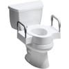 Bemis Rise 4.5" Raised Toilet Seat with Handles, Toilet Seat