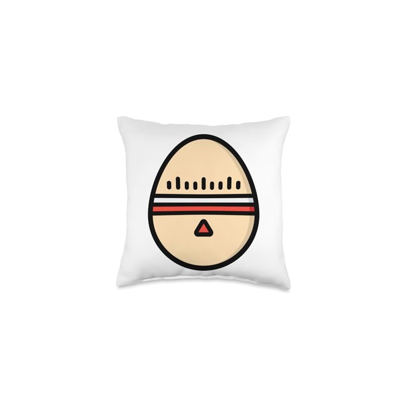 Egg Timer Eggtimer Kitchen Timer Cooking Baking Throw Pillow