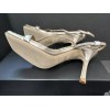 Coach Kaia Metallic High Heel Sandal-Platinu