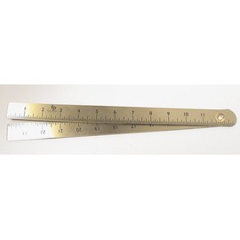 Foot Pro 2 Foot Brass Ruler