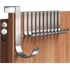 Menz Door Hooks for Hanging, Set of 10 in Silver