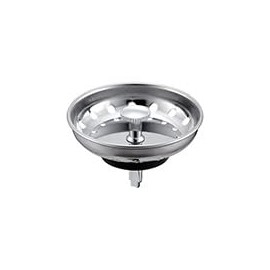 ZM Kitchen Sink Stainless Steel Deep Locking Basket Strainer with Drain Assembly, 3-1/2 Inch Sink Drain Stopper Plug