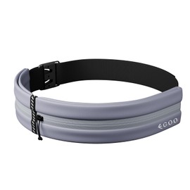 EGOO - Water Resistant Running Belt with Adjustable Elastic Strap, Lightweight Large Capacity Sports Waistpack with Dual Pockets for Running, Workout, Walking, Biking, Travel & Outdoor Activities