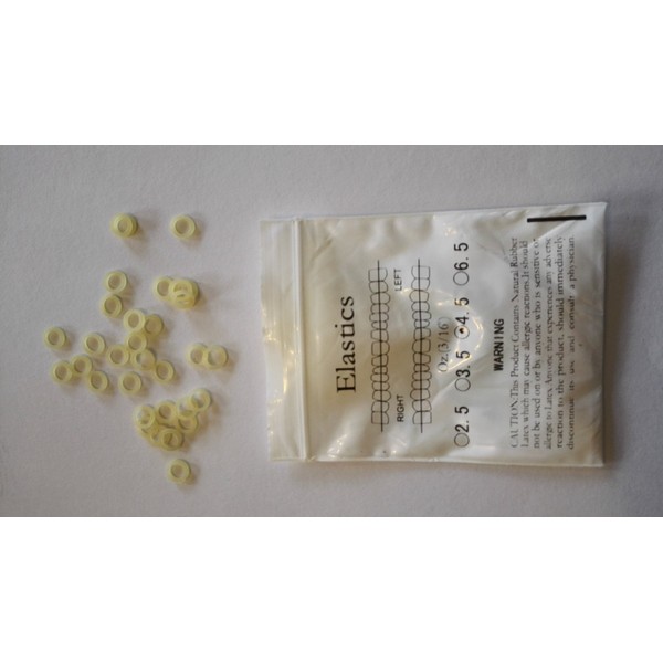 Dental Orthodontic Latex Elastics, 4.5 oz 3/16 Inch, Orthodontic Latex
