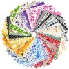 50 Cotton Fabric Squares 10x10cm - Precut Patchwork Material for