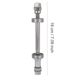 Bicycle Wheel Hub Axle Front Rear Wheel Hub Axle Bike Wheel Hub Axle Durable Metal Bicycle Wheel Hub Axle Front Rear Solid Shaft Bicycle Repair Tool Rear Axle + 6000 Barely