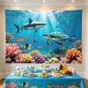Under The Sea Backdrop 7x5FT, Ocean Underwater Coral Photography Background