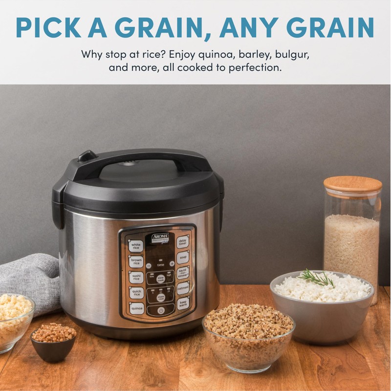 Aroma Housewares Professional Plus ARC-5000SB 20 Cup (Cooked) Digital Rice