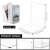 FwQoFvk 10Pcs Transparent Acrylic Bookend L Shape Book End Space