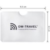 OW-Travel RFID Card Protector Sleeves for Contactless Bank Card Security