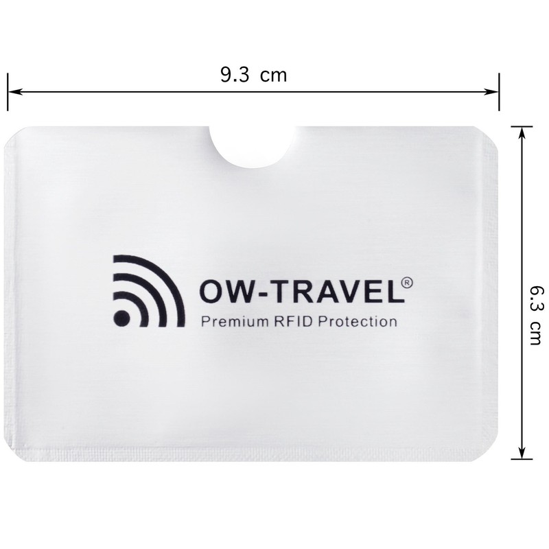 OW-Travel RFID Card Protector Sleeves for Contactless Bank Card Security