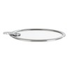 Cristel Strate Glass Lid, 10", Silver