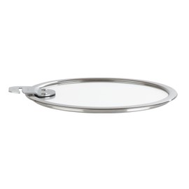 Cristel Strate Glass Lid, 10", Silver