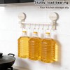 Apradas Kitchen Utensil Rack with Suction Cup, 6 Hooks Kitchen