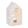 Relaxdays Ceramic Tea Light House, Light House for 1 Tea