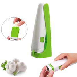 tooloflife Manual Garlic Press, Plastic Garlic Cutter, Garlic Press Garlic for Fresh Ginger and Garlic