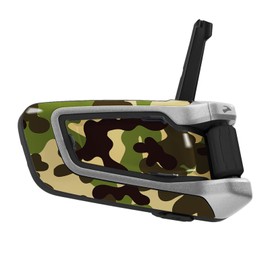 MC MOTOPARTS Protective Cover Decal Wrap Sticker 2 pcs Camo Green Compatible with CARDO Packtalk Bold