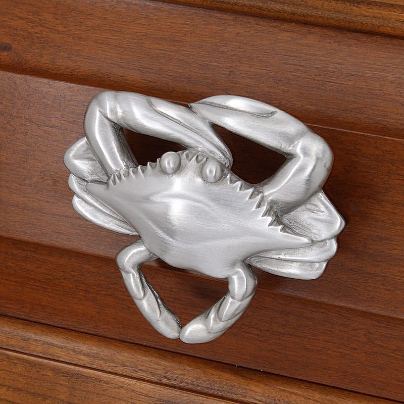Costello Coastal Crab Cabinet Knob (Large), Pewter Collection Hardware