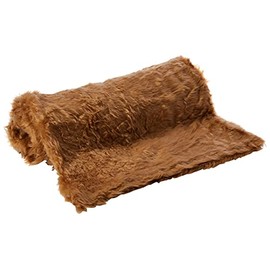 Plain Fun Faux Fur Fabric Material Camel Brown, 1Mtr - 150cmx100cm