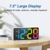 Welgo 7.5 Inches Large Digital Alarm Clock for Seniors &